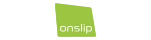 Onslip logo - integration partner to WEIQ